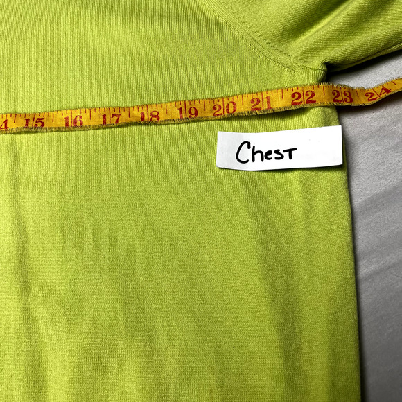 Max 'N Chester Sweater Knits Womens XXL Neon Yellow White Ringer Academia Retro - Picture 8 of 11